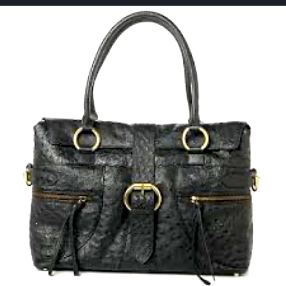 Nina Raye genuine ostrich bag
